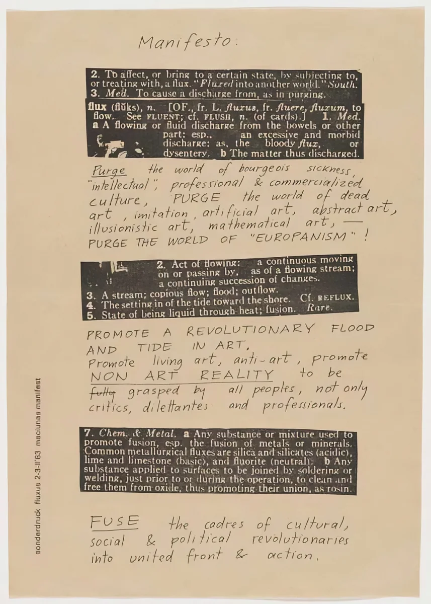 Manifeste Fluxus