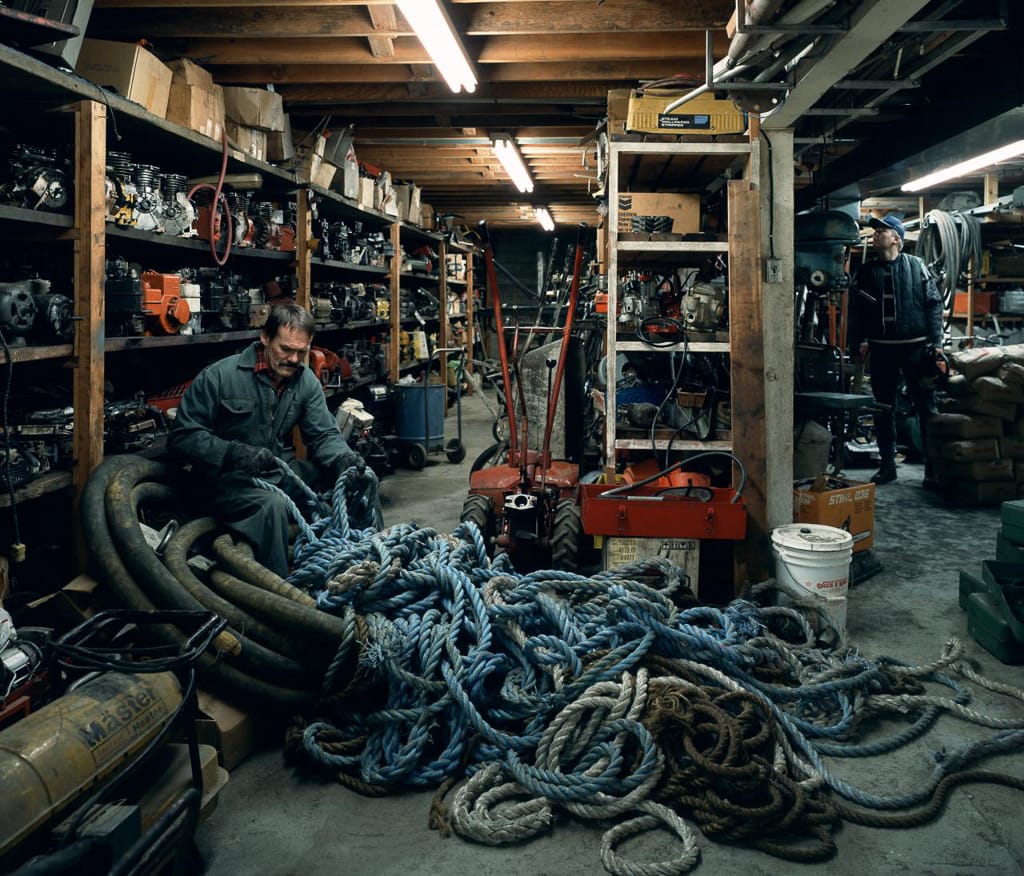 Jeff Wall, « Untangling », 1994.
