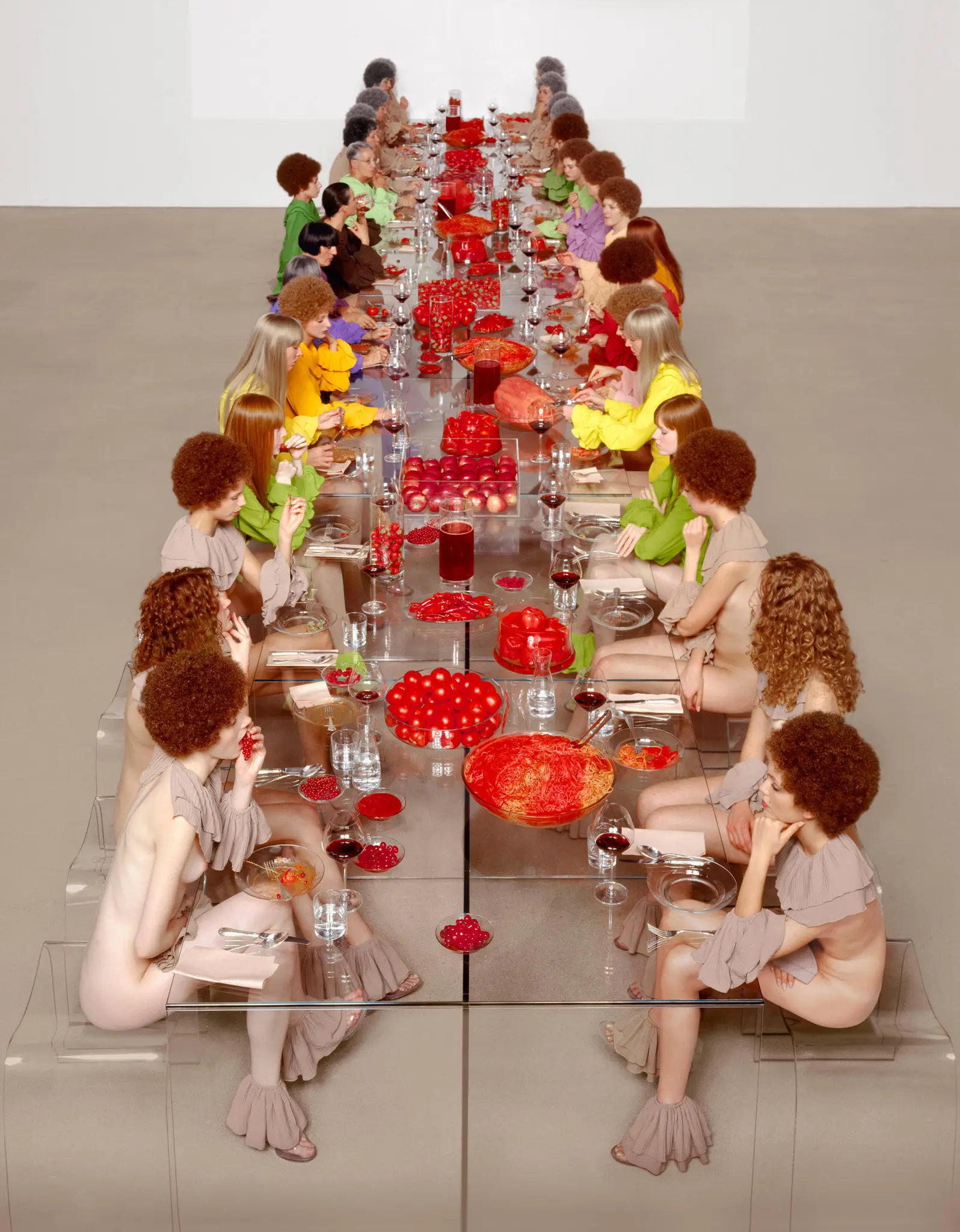 © Vanessa Beecroft. VB52. Castello di Rivoli, Turin. 2003.