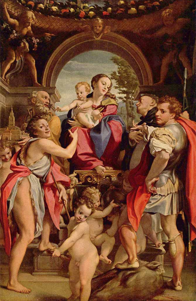 Le Corrège, « Madone de saint Georges », (1531-1532), Dresde Gemäldegalerie.