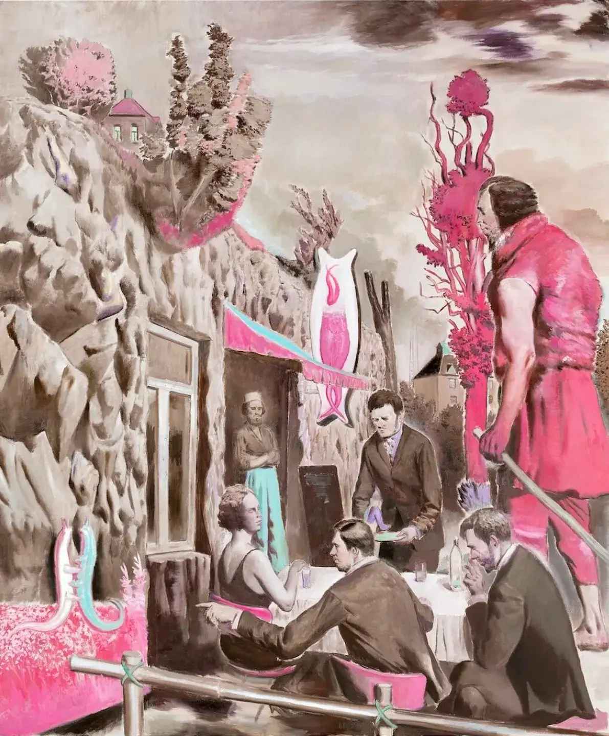 Neo rauch, Der Felsenwirt, 2014.