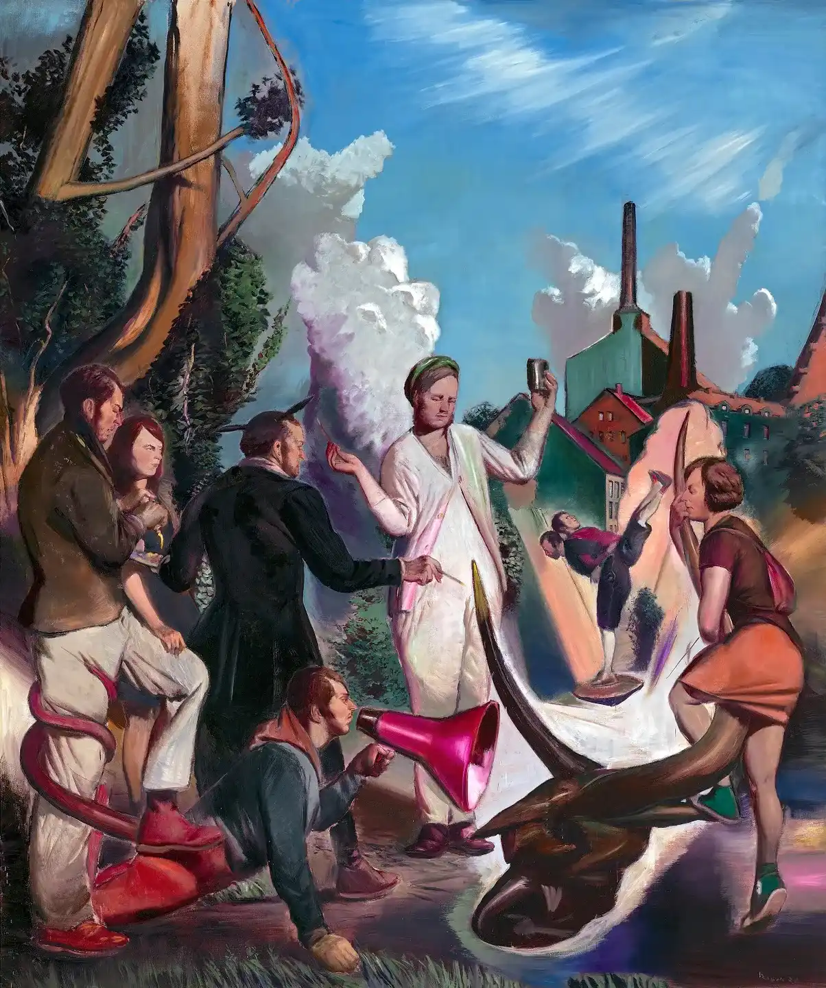 Neo rauch, Die Wurzel, 2020.