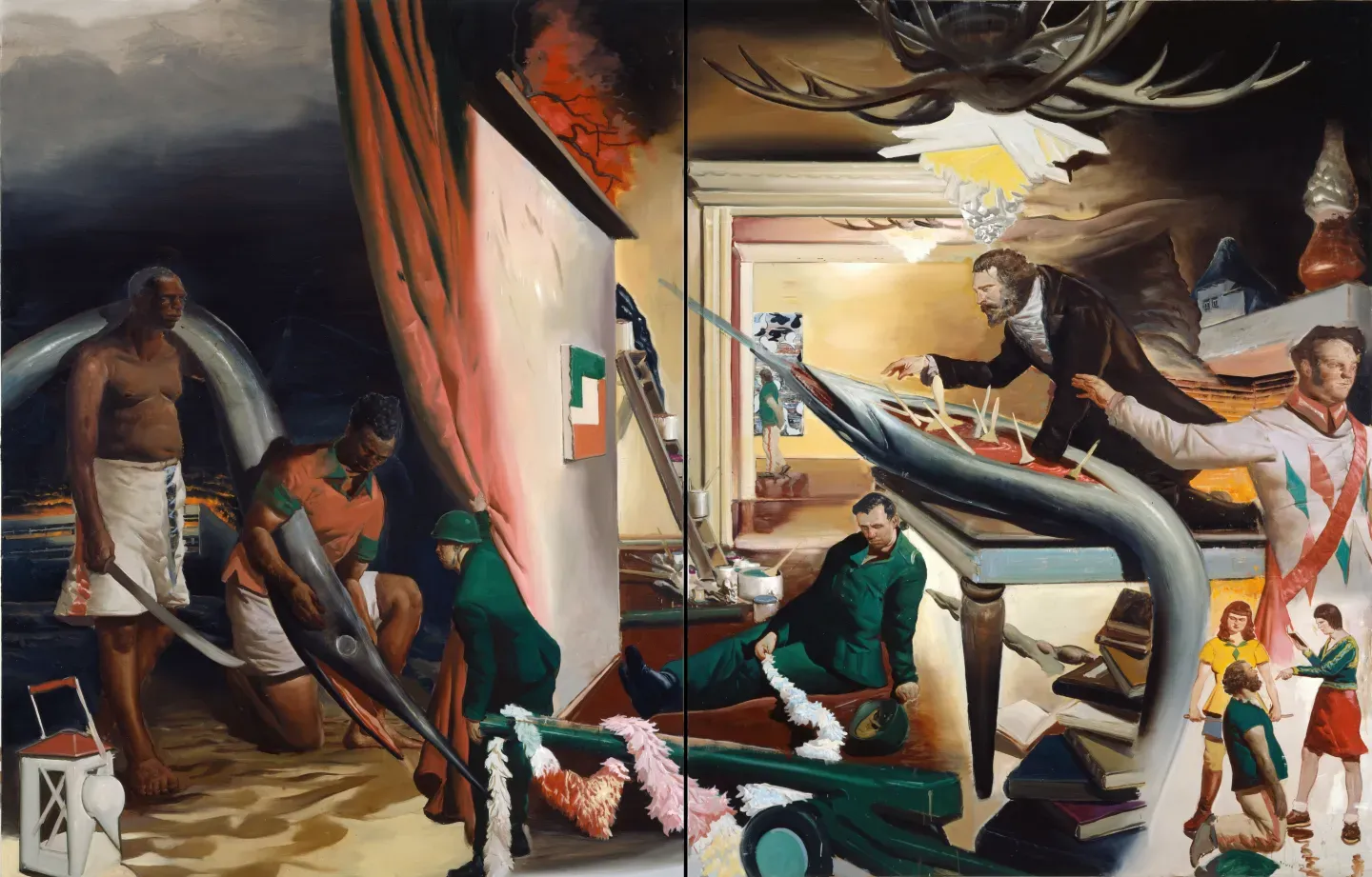 Neo rauch, collage, temporalité et narration.