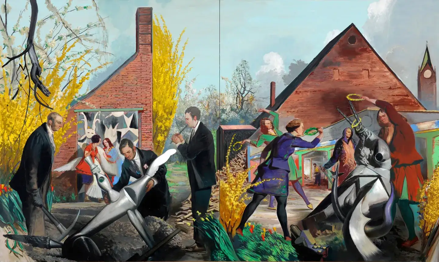 Neo Rauch, le joueur de flute.