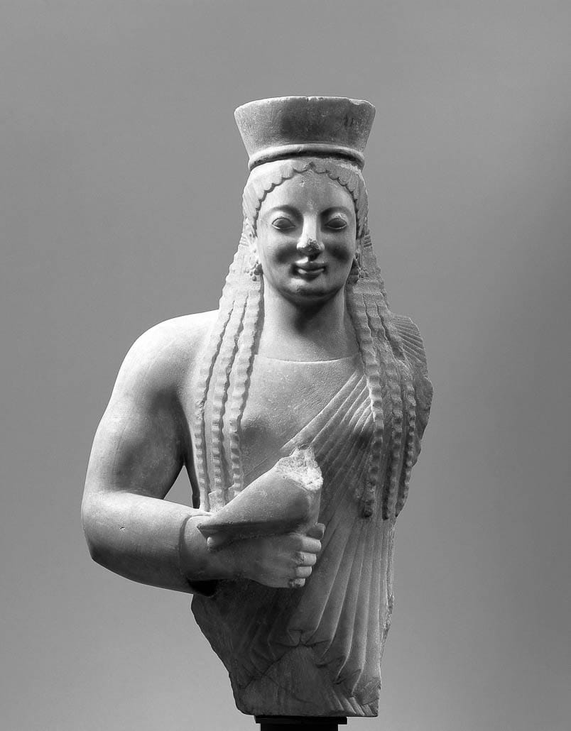 Tête de la « korè de Lyon », musée des Beaux-Arts de Lyon.