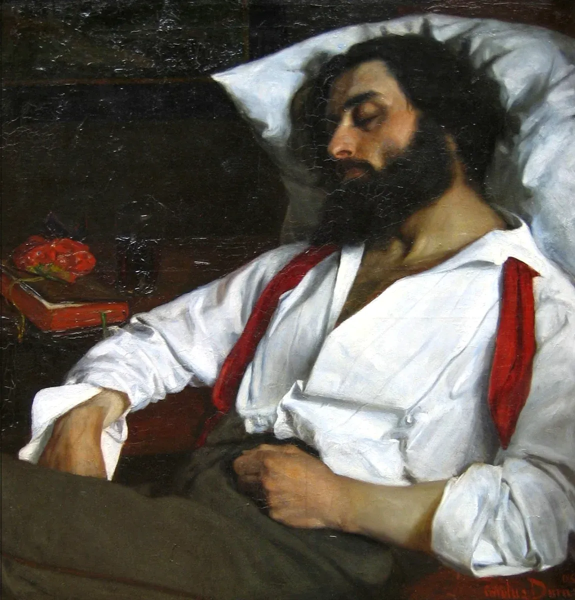 Carolus-Duran. Homme Endormi. 1861.