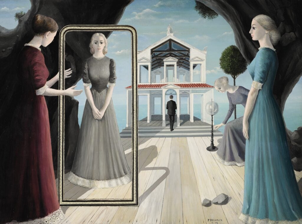 Paul Delvaux. Les vestales. 1972.